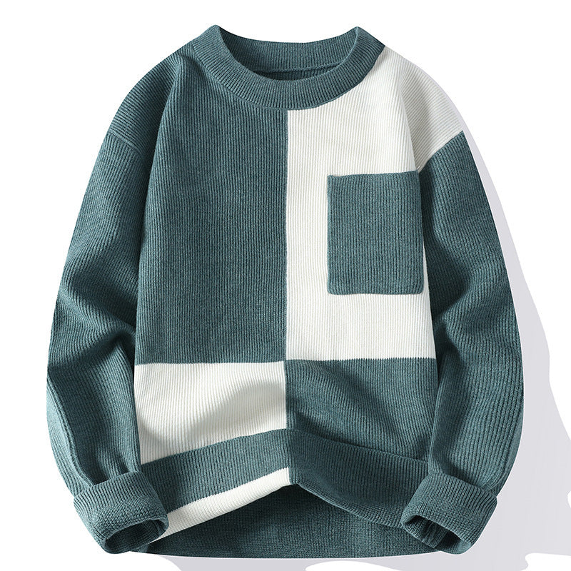 Jersey de Cuadro de Color Minimalista – Estilo y Comodidad en Cada Puntada