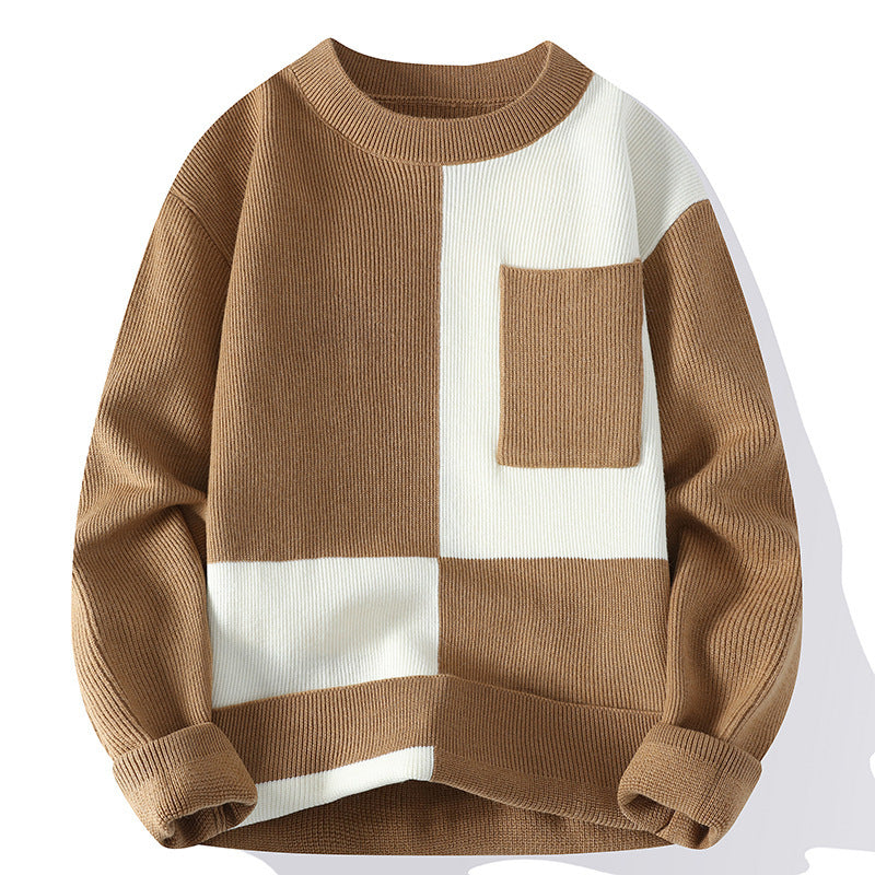 Jersey de Cuadro de Color Minimalista – Estilo y Comodidad en Cada Puntada