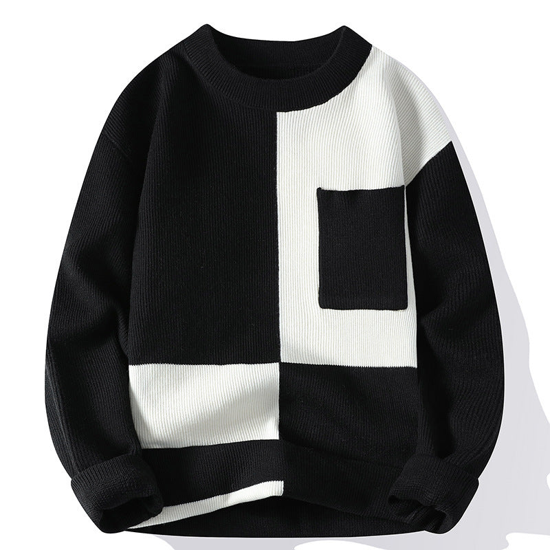 Jersey de Cuadro de Color Minimalista – Estilo y Comodidad en Cada Puntada