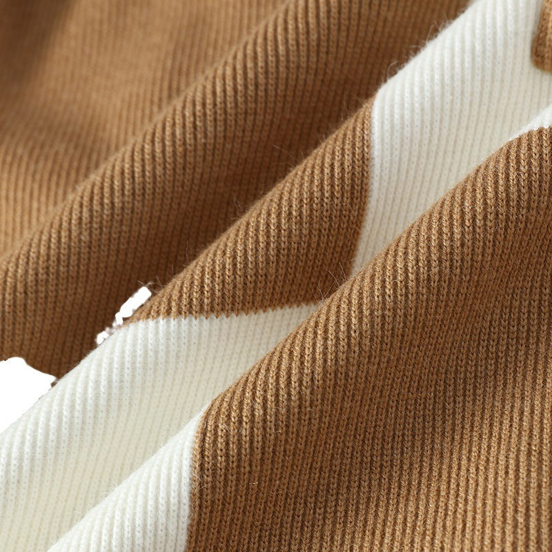Jersey de Cuadro de Color Minimalista – Estilo y Comodidad en Cada Puntada