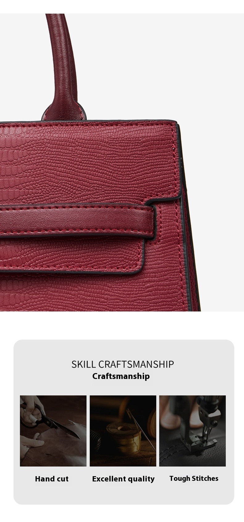Bolso de cuero de gran capacidad