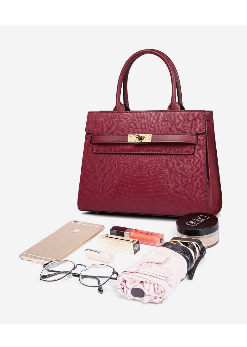 Bolso de cuero de gran capacidad