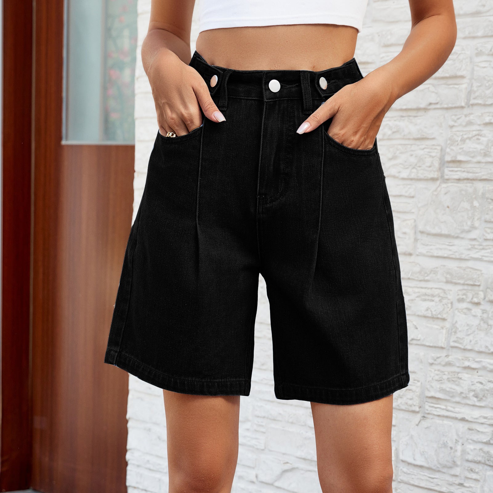 Bermudas de Mezclilla con Cintura Ajustable – Esenciales para el Verano